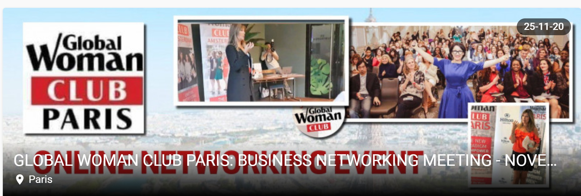 GLOBAL WOMAN CLUB PARIS: BUSINESS NETWORKING MEETING